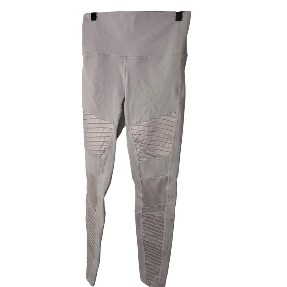 Alo Yoga High Waist Moto Leggings in Muted Purple Dusk Size M Pilates Running - Picture 3 of 7